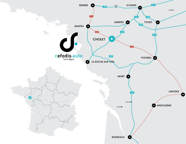 Plan d'accès CEFODIS AUTO